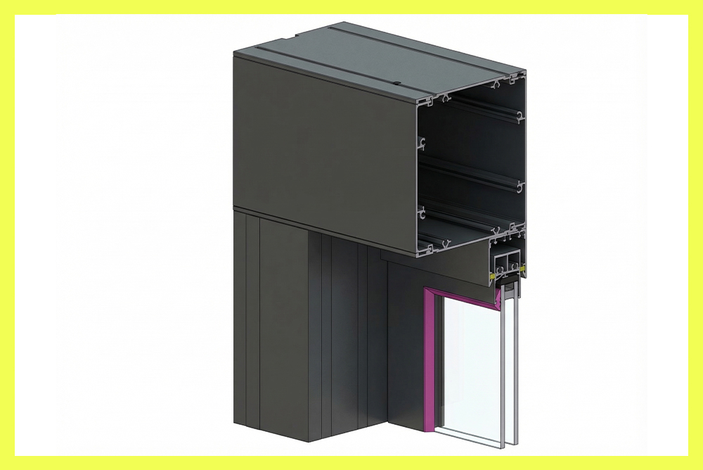 Hava sızdırmaz conta detayına sahip kış bahçesi sistemi